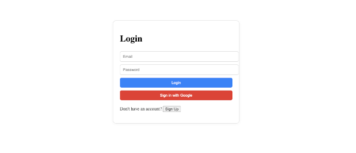 Nuxt 3 + Firebase Authentication Tutorial: Google and Email Login - login page