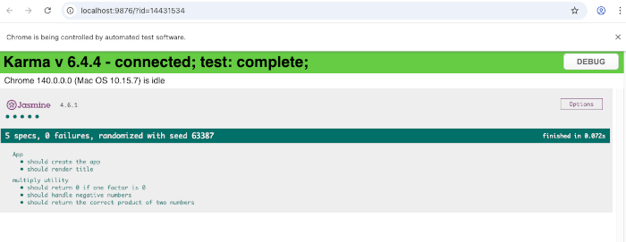 Angular 20 Unit Testing Guide with Jasmine and Karma - math test