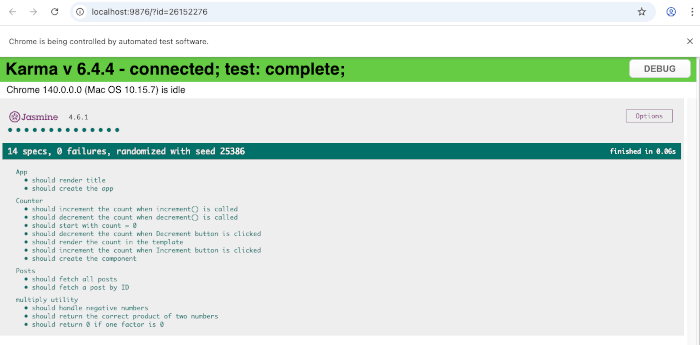 Angular 20 Unit Testing Guide with Jasmine and Karma - http test