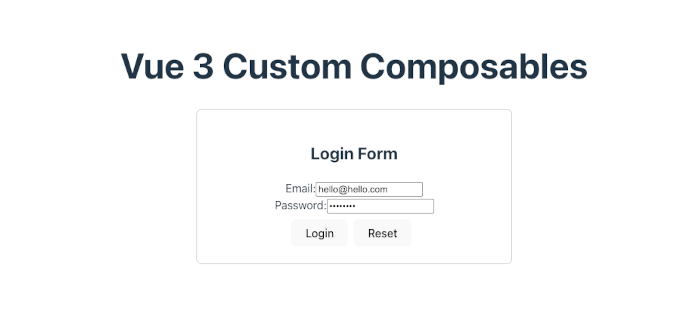 Create Custom Composables in Vue 3 for Code Reusability - form handling 1