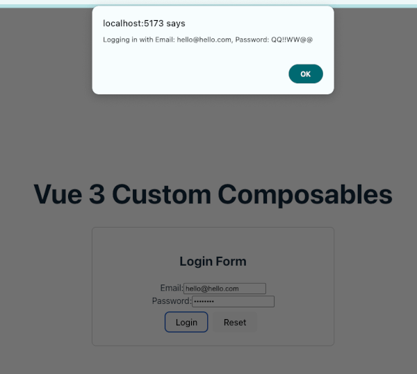Create Custom Composables in Vue 3 for Code Reusability - form handling 2