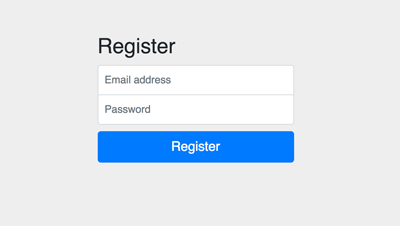 Securing MERN Stack Web Application using Passport - Register Page