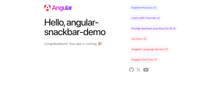 Angular Material Snackbar Tutorial: Easy Toast Notifications for Your App - ng serve