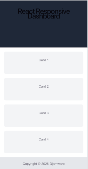 React Responsive Design with CSS Grid and Media Queries: Build Mobile-First Layouts - mobile