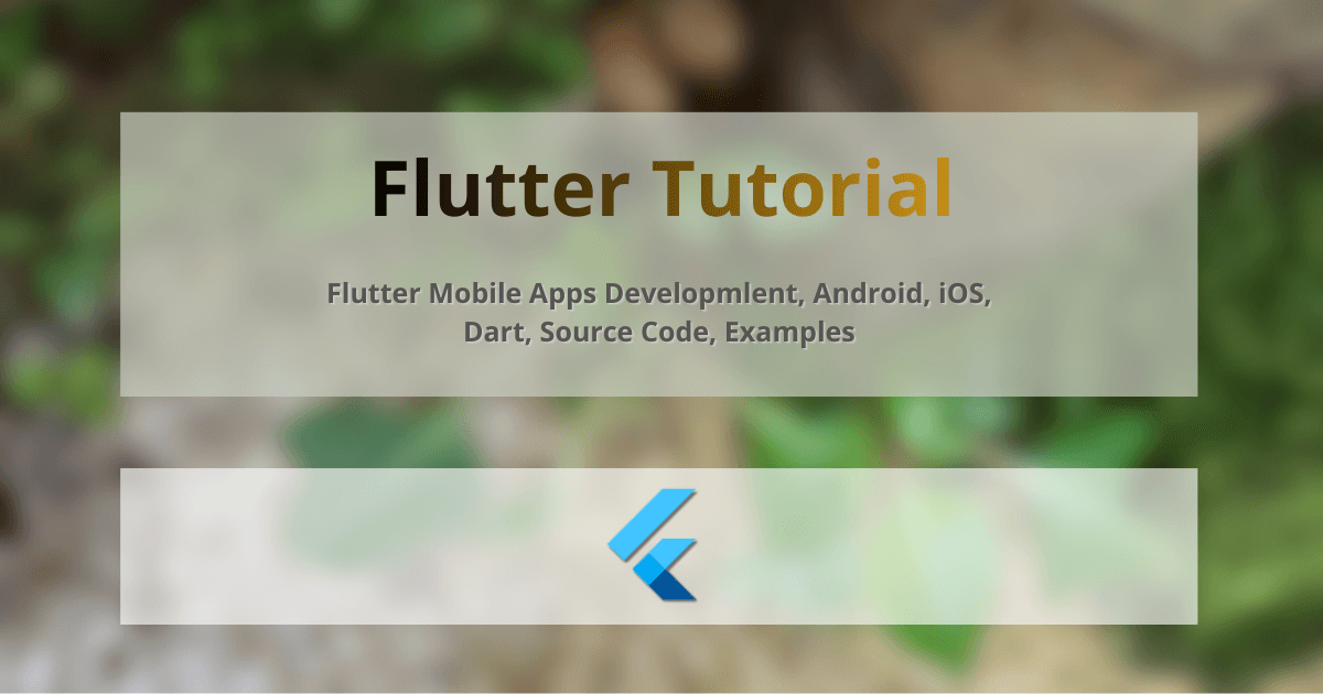 Flutter Tutorial