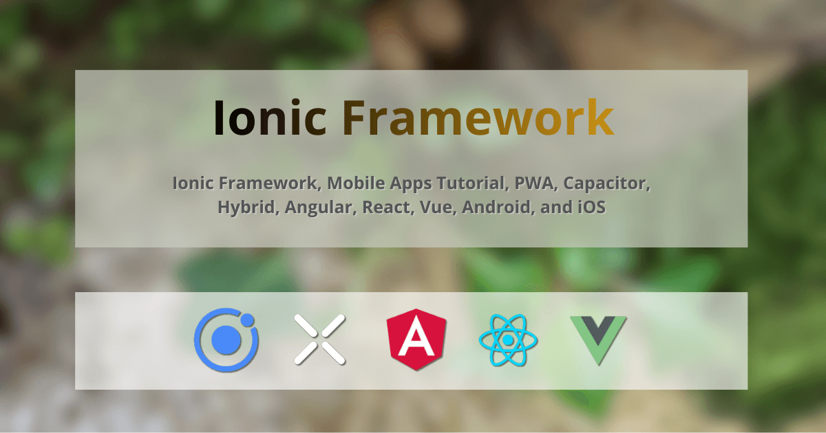 Ionic Framework