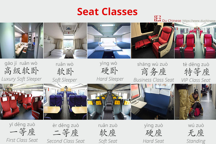 Train seat classes