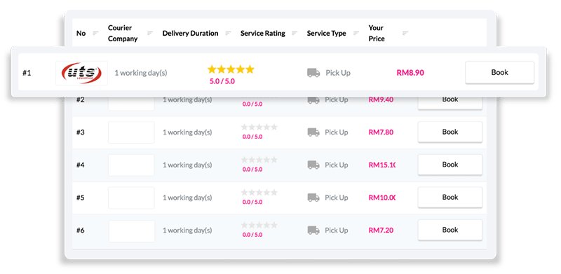book courier uts