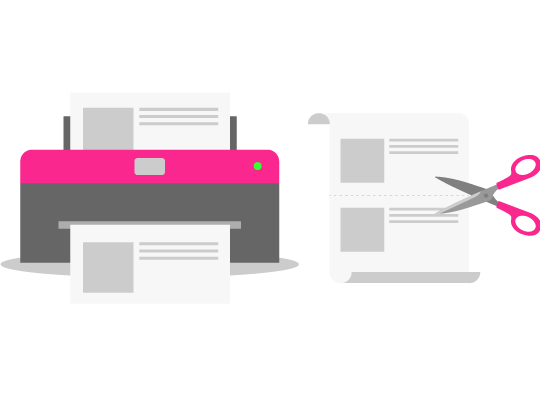 Print air waybill & attach to parcel