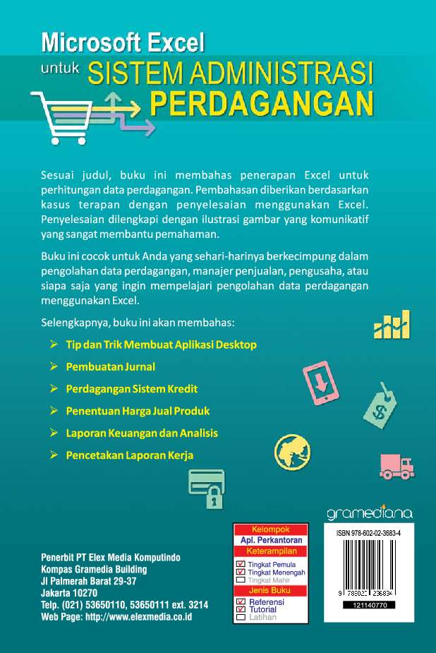 Jual Buku Microsoft Excel Untuk Sistem Administrasi Perdagangan Oleh Wahana Komputer Gramedia Digital Indonesia