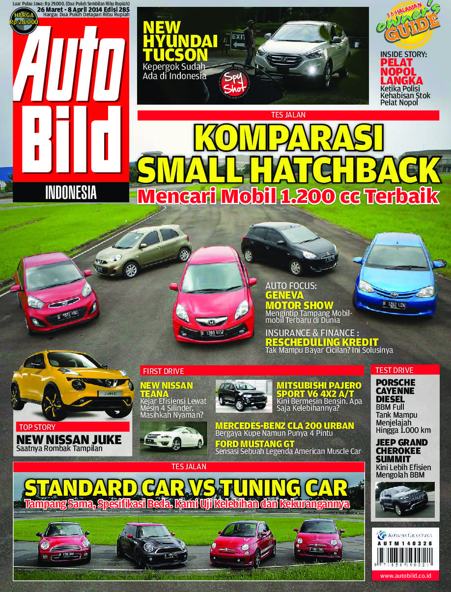 Jual Majalah Auto Bild ED 285 2014 Gramedia Digital Indonesia