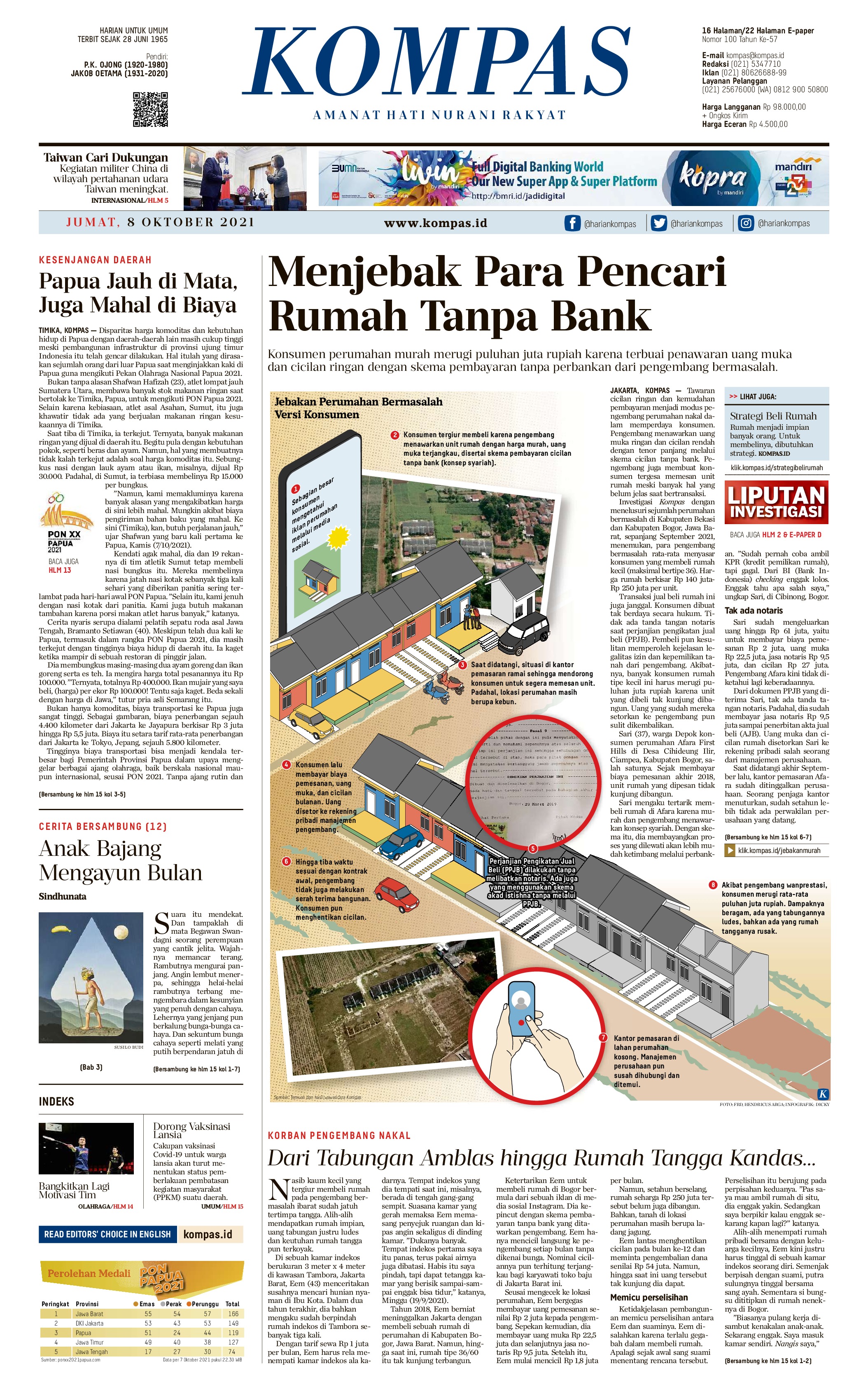 Kompas Newspaper 08 October 2021 Gramedia Digital