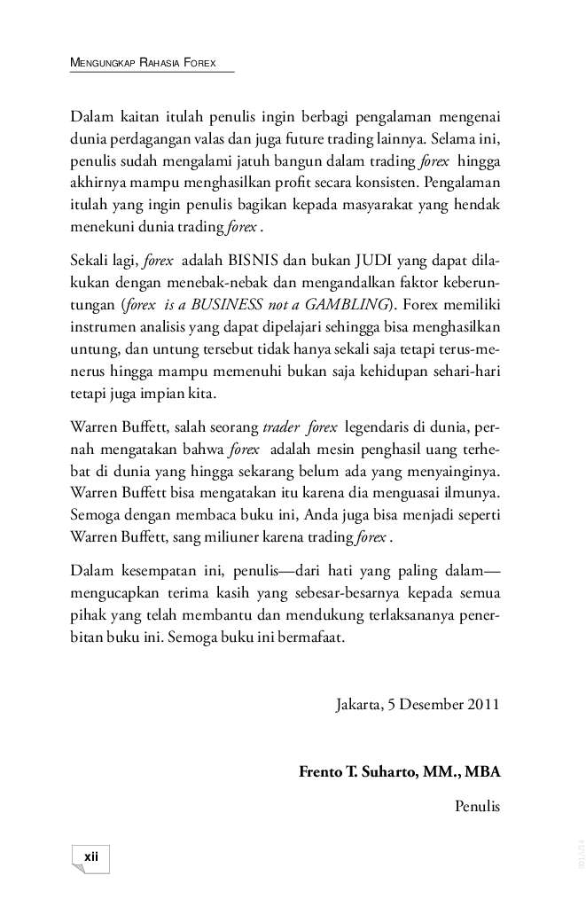 Jual buku mengungkap rahasia forex