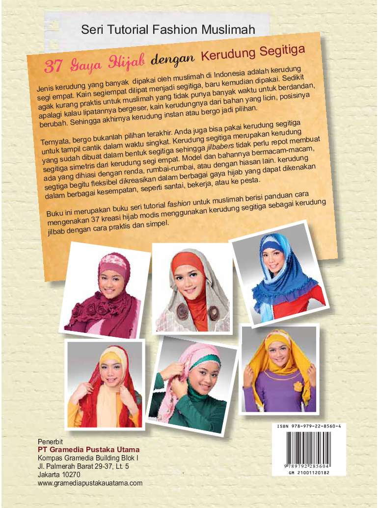 37 Gaya Hijab Dengan Kerudung Segitiga Book By Reni Kusumawardani