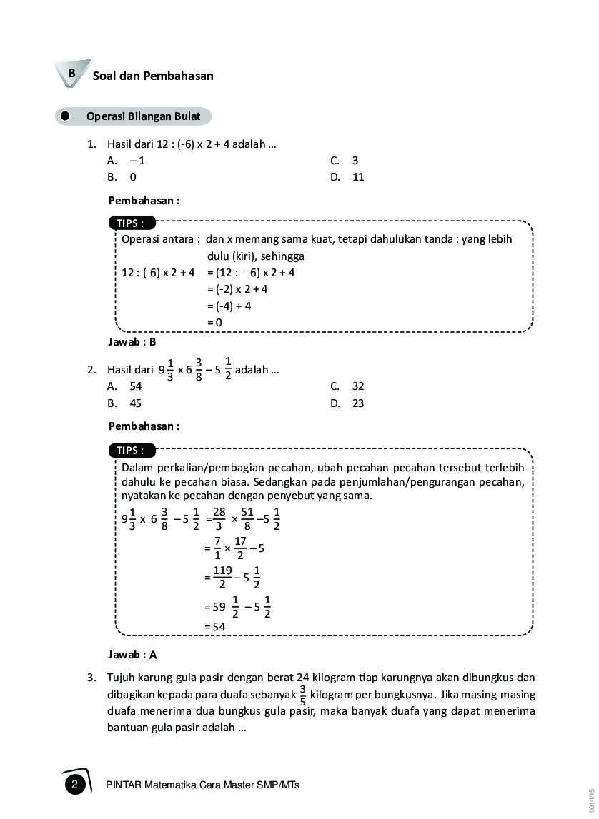 Good Cara Cepat Pintar Matematika Smp Kelas 8