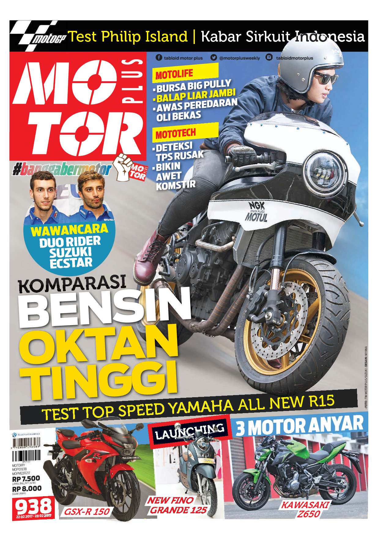 Jual Majalah MOTOR PLUS ED 938 Februari 2017 Gramedia Digital Indonesia