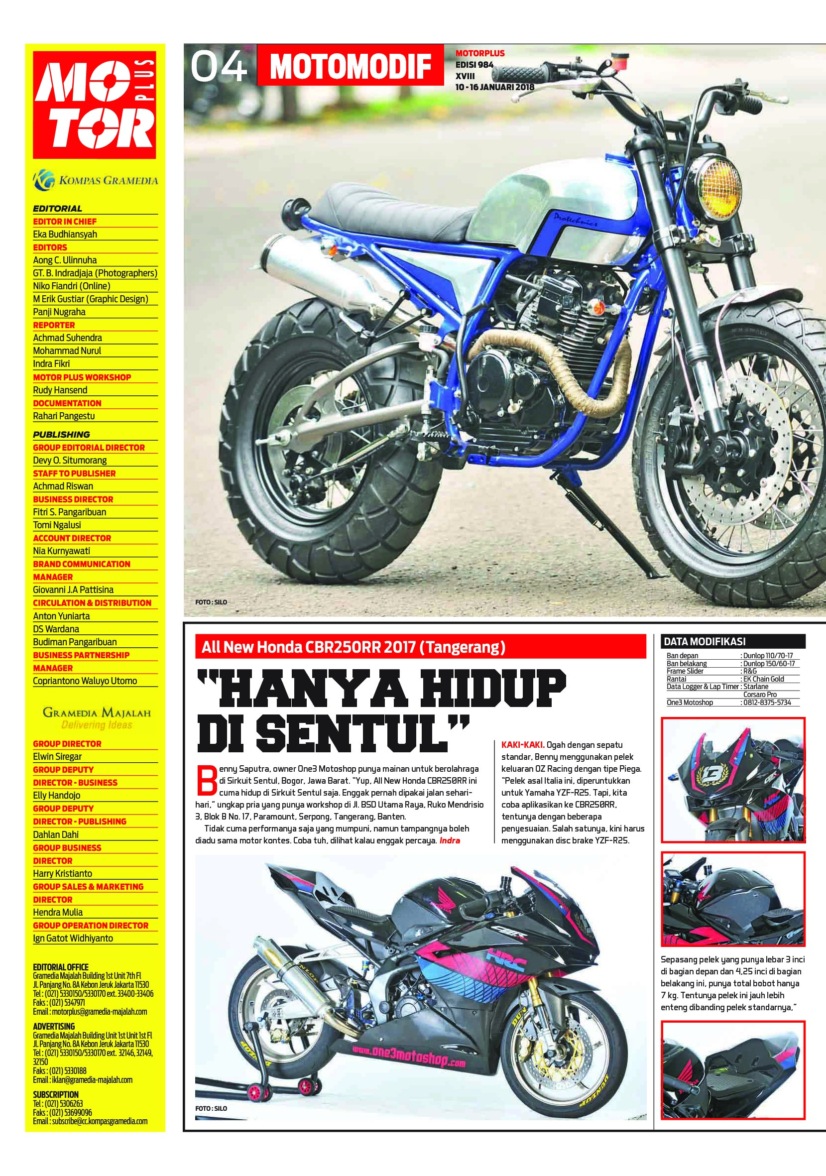 Motor Plus Magazine Ed 984 January 2018 Gramedia Digital