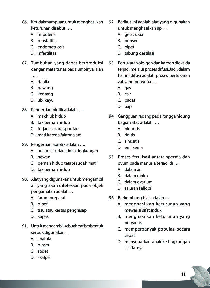 Jual Buku Bank  Soal  Biologi SMP MTS Kelas VII VIII IX 