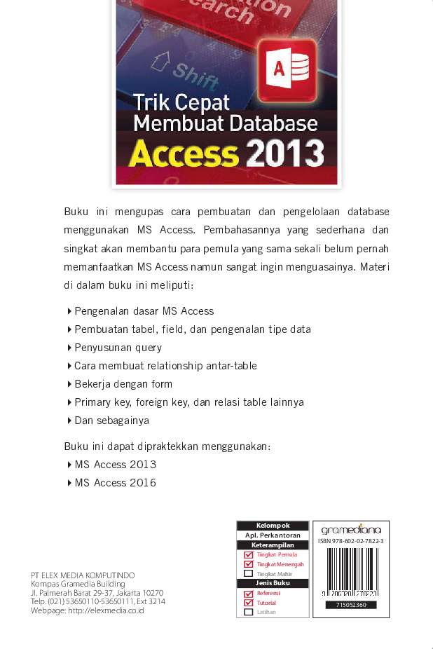 Membuat Database Access 2013 | jual buku trik cepat membuat database access 2013 oleh Membuat Database Access 2013 | jual buku trik cepat membuat database access 2013 oleh