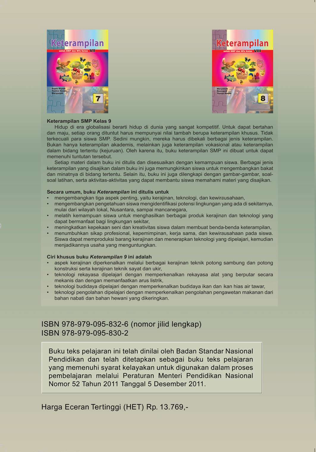 Jual Buku Smp Kelas 9 Keterampilan Oleh Sapto Riyadi Rusmiyati