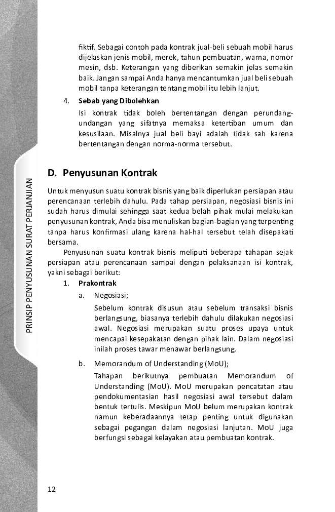 Contoh Surat Perjanjian Bisnis - Mosaicone