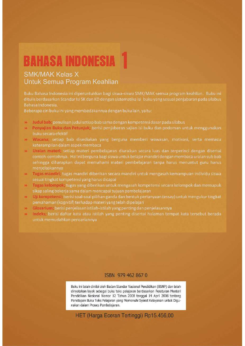 Jual Buku SD Kelas 4 - Seni Budaya Dan Keterampilan oleh ... SMK Kelas 10 - Bahasa Indonesia - Bahasa Indonesia 1 Book ...