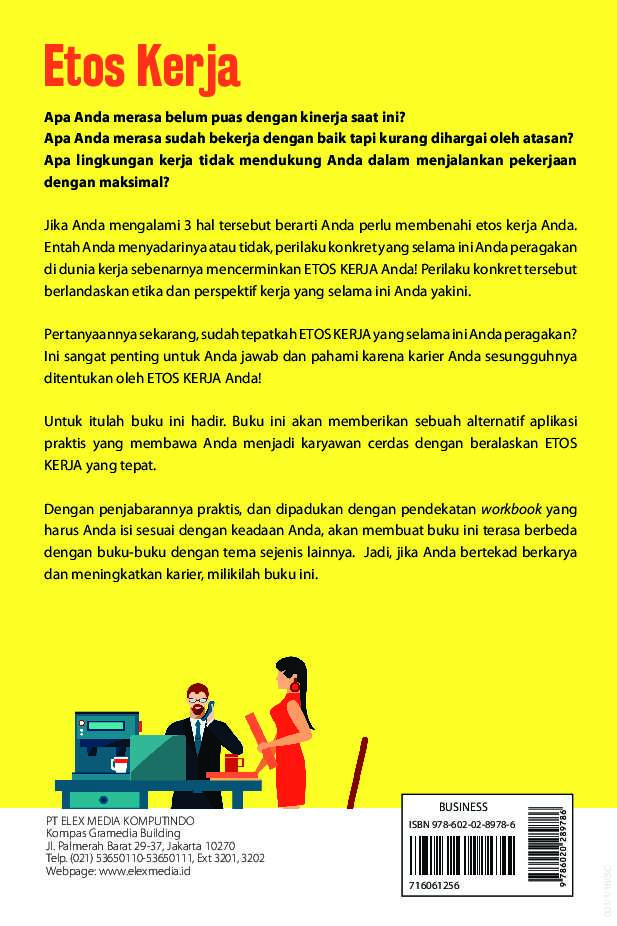 Jual Buku Etos Kerja Panduan Menjadi Karyawan Cerdas Oleh