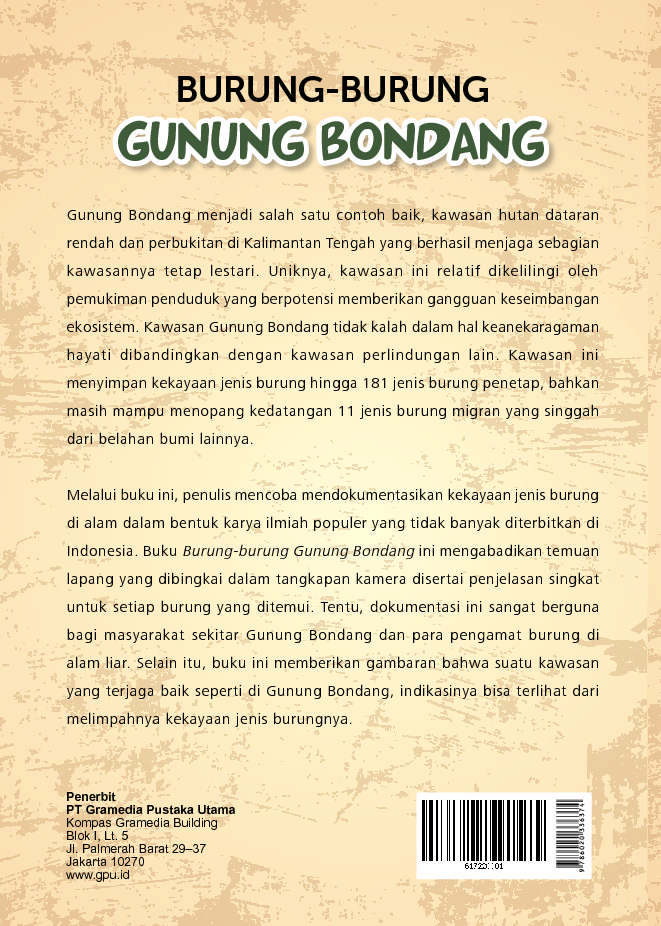 Jual Buku Burung-Burung Gunung Bondang oleh Andhy Priyo S 