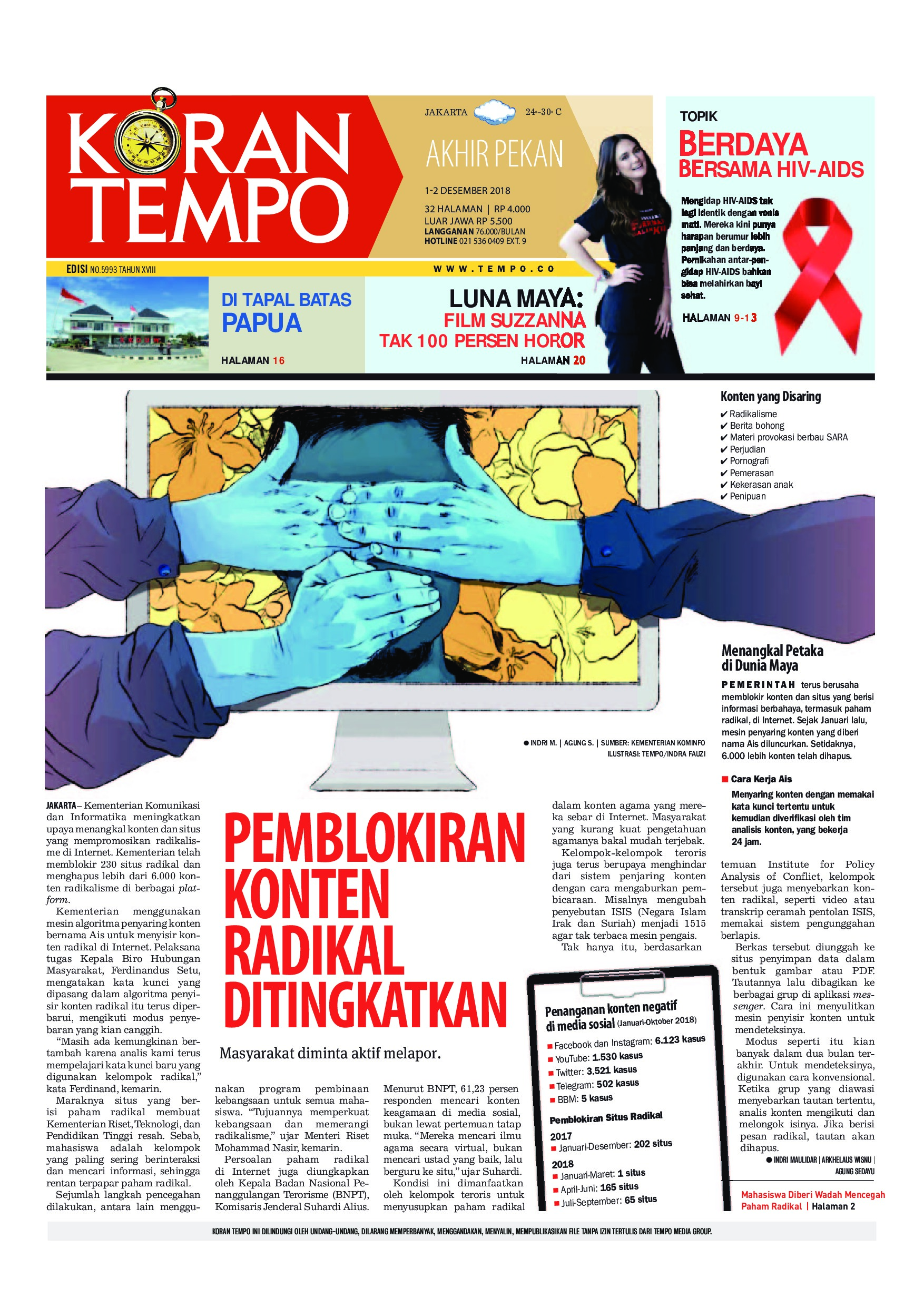Koran Tempo Newspaper 01 December 2018 Gramedia Digital