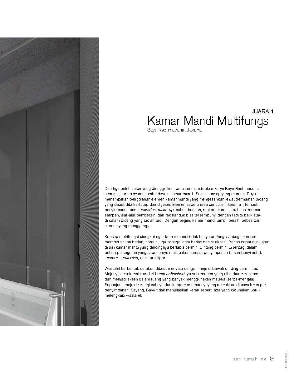 Jual Buku Seri Rumah Ide - 62 Desain Kamar Mandi oleh 