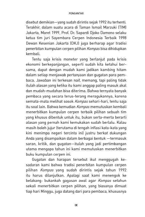 Jual Buku Cerpen Pilihan Kompas 1999 – Derabat oleh 