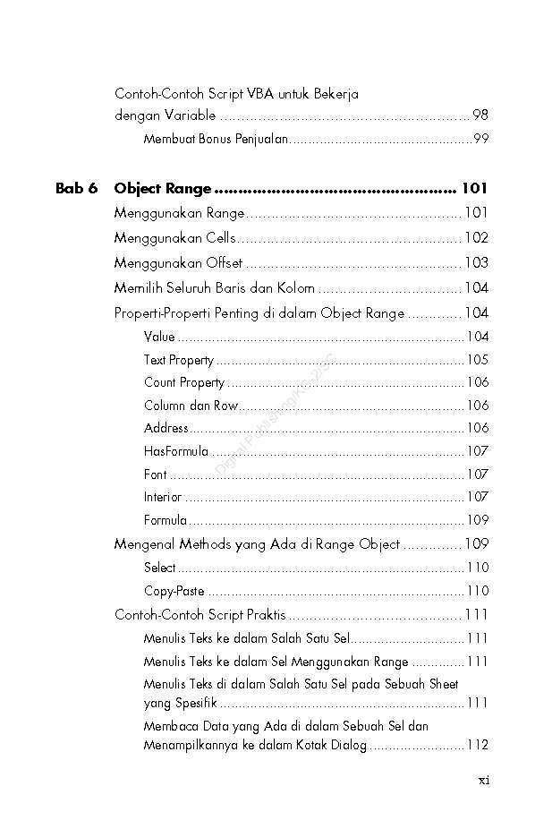 Jual Buku Otodidak VBA MS Excel Untuk Pemula oleh Jubilee 