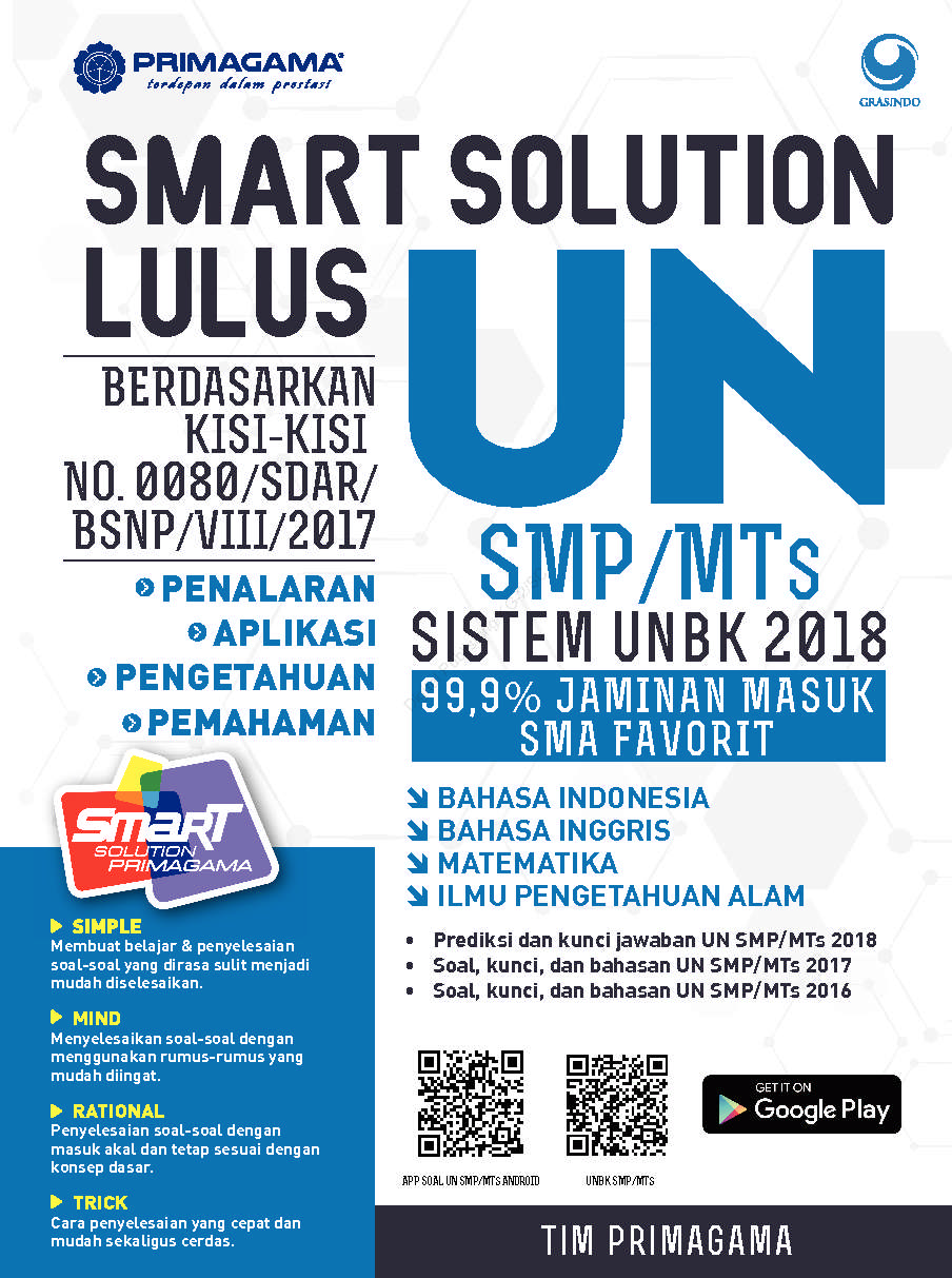 jual buku primagama smart solution lulus un smp mts 2018 oleh tim primagama gramedia digital jual buku primagama smart solution lulus un smp mts 2018 oleh tim primagama gramedia digital