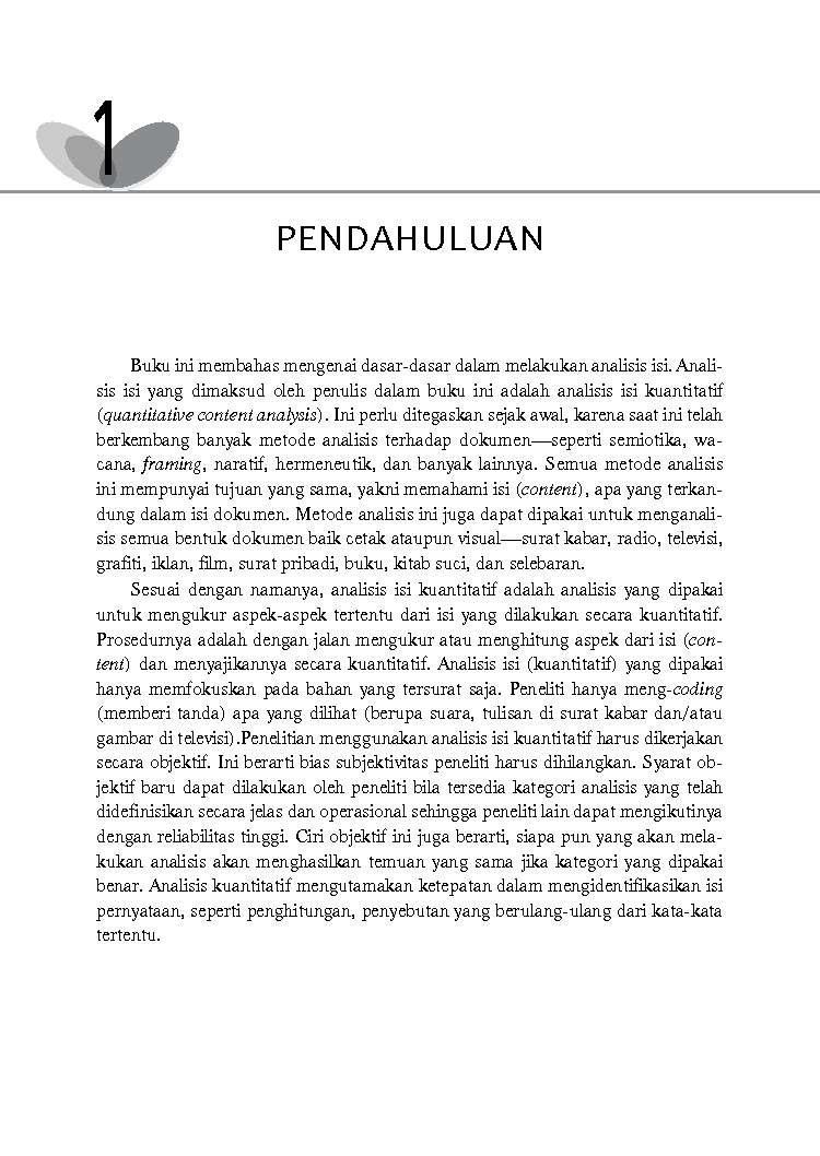 Jual Buku Analisis Isi: Pengantar Metodologi Untuk 