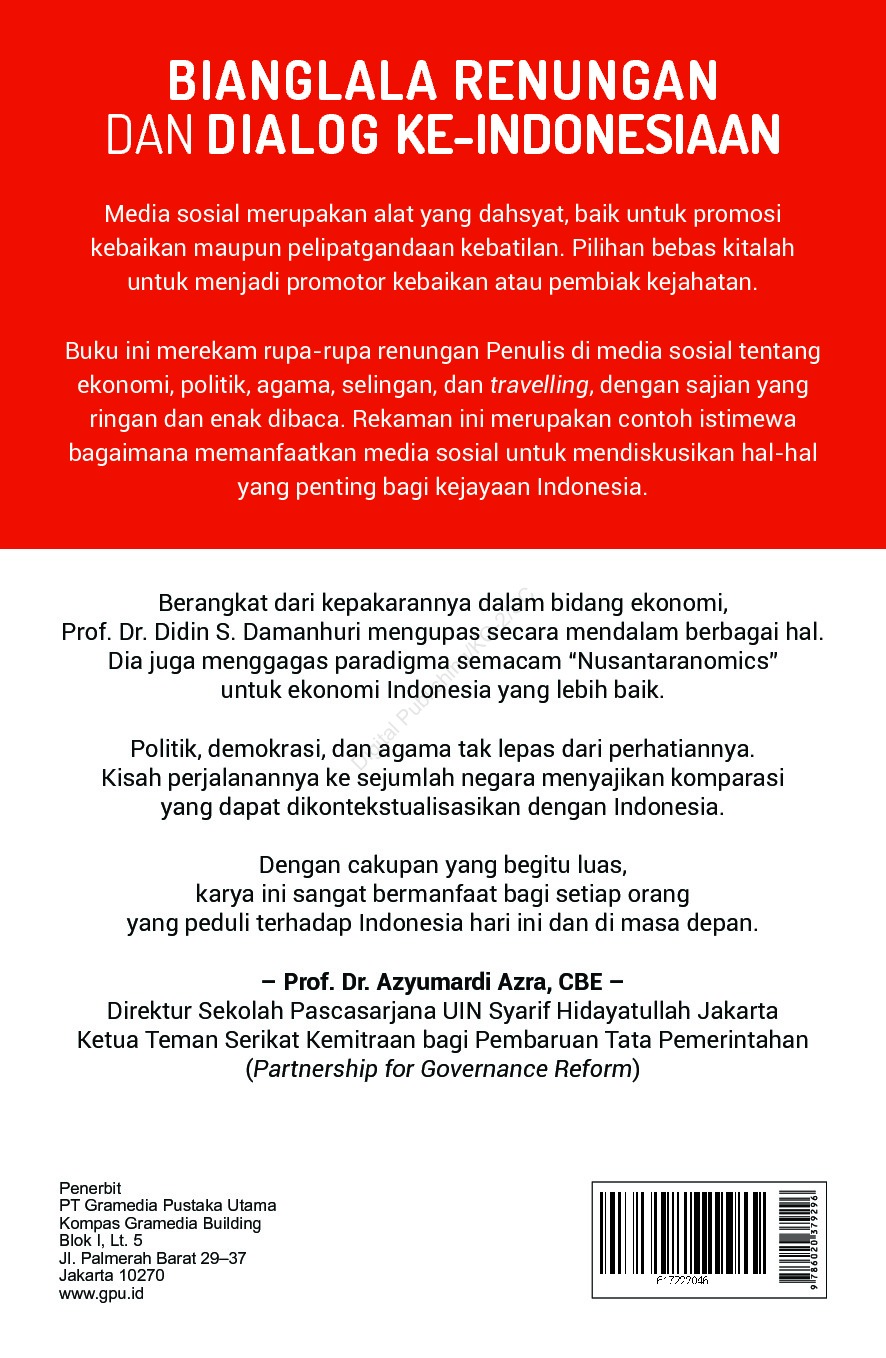 Jual Buku Bianglala Renungan & Dialog KeIndonesiaan oleh 