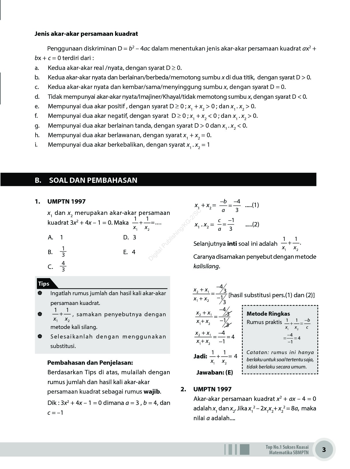 Kumpulan Rumus Matematika Sbmptn l Carta De