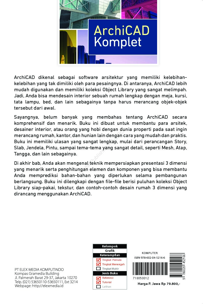 Jual Buku ArchiCAD Komplet Oleh Jubilee Enterprise Gramedia