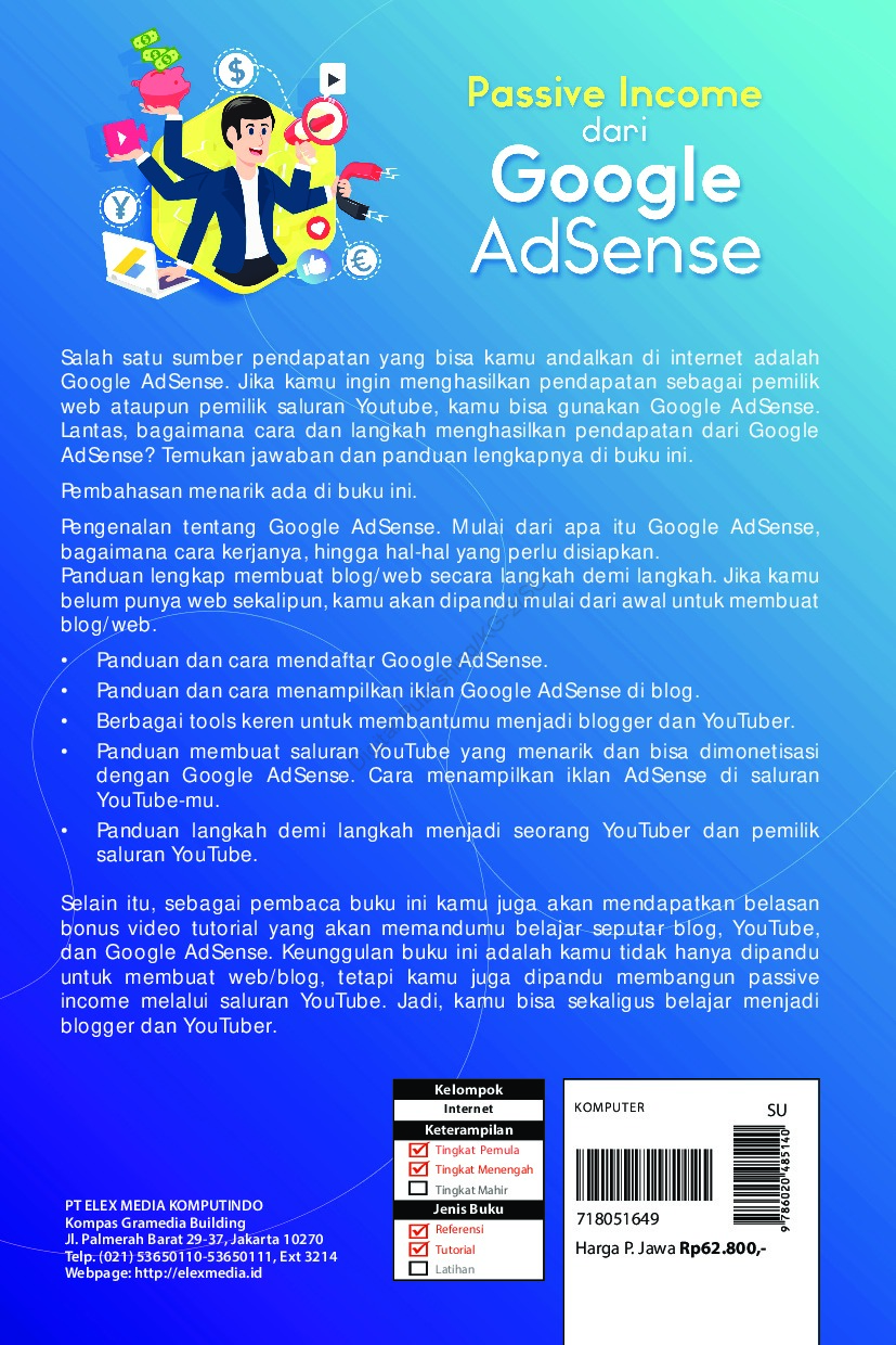 Rahasia Mendapatkan Passive Income Jutaan Rupiah dengan Google Adsense: Panduan Lengkap Download Ebook