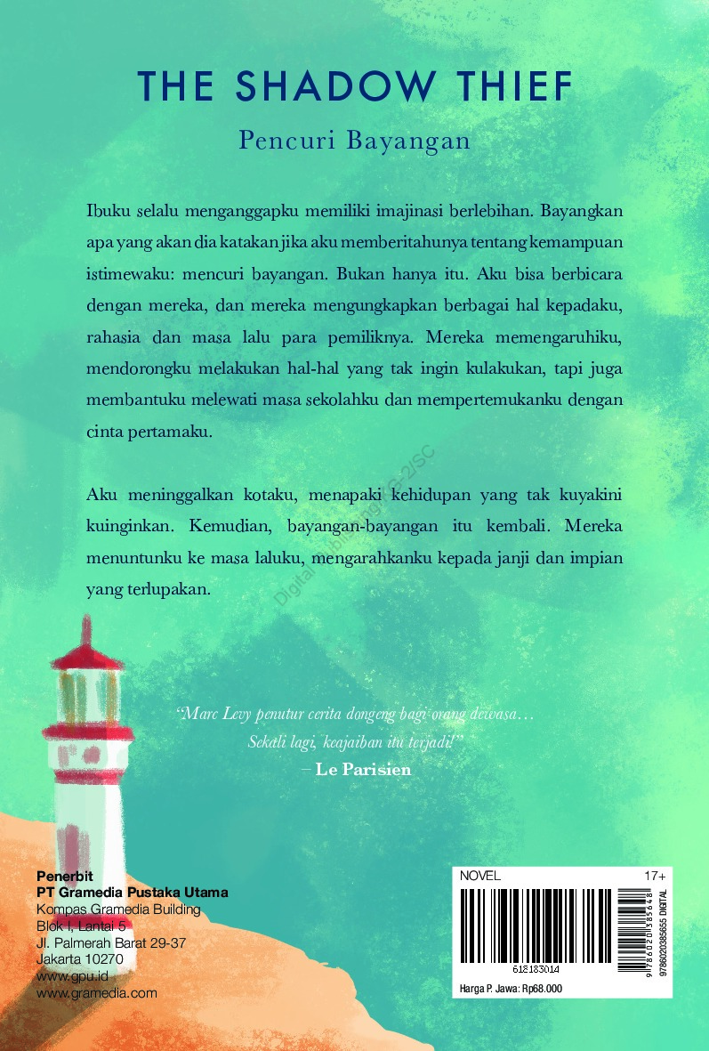 Chicklit Pencuri Bayangan The Shadow Thief Book By Marc Levy Gramedia Digital