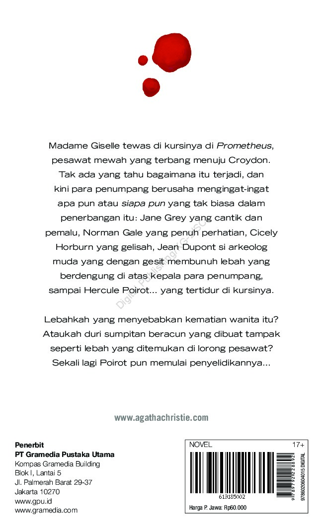 Maut Di Udara (Death In The Clouds) Book by Agatha Christie