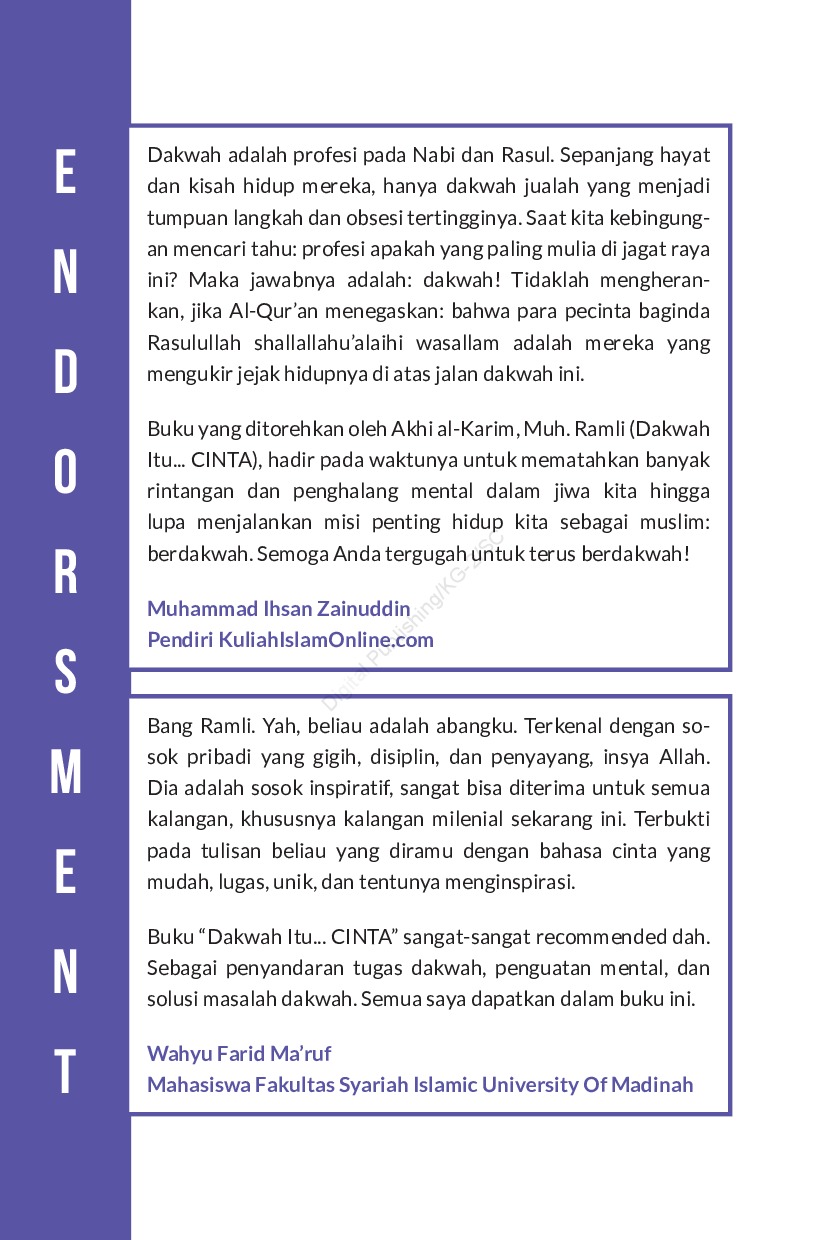 Jual Buku Dakwah Itu Cinta Oleh Muh Ramli Gramedia Digital