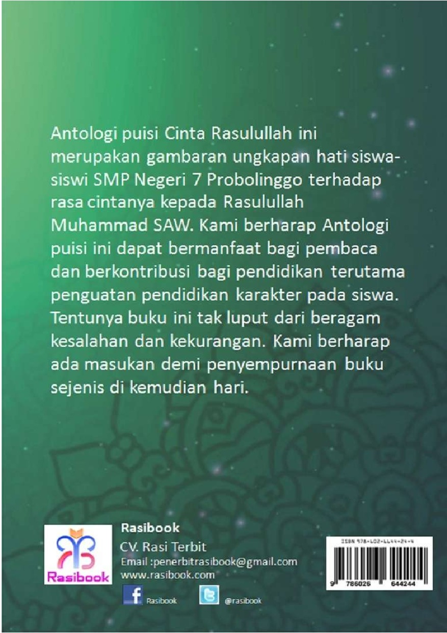 Free Gambar Jual Buku Kau Sang Rosulku Oleh Eqi Nasya Aulia Dkk Terbaru oleh www.katacinta.co
