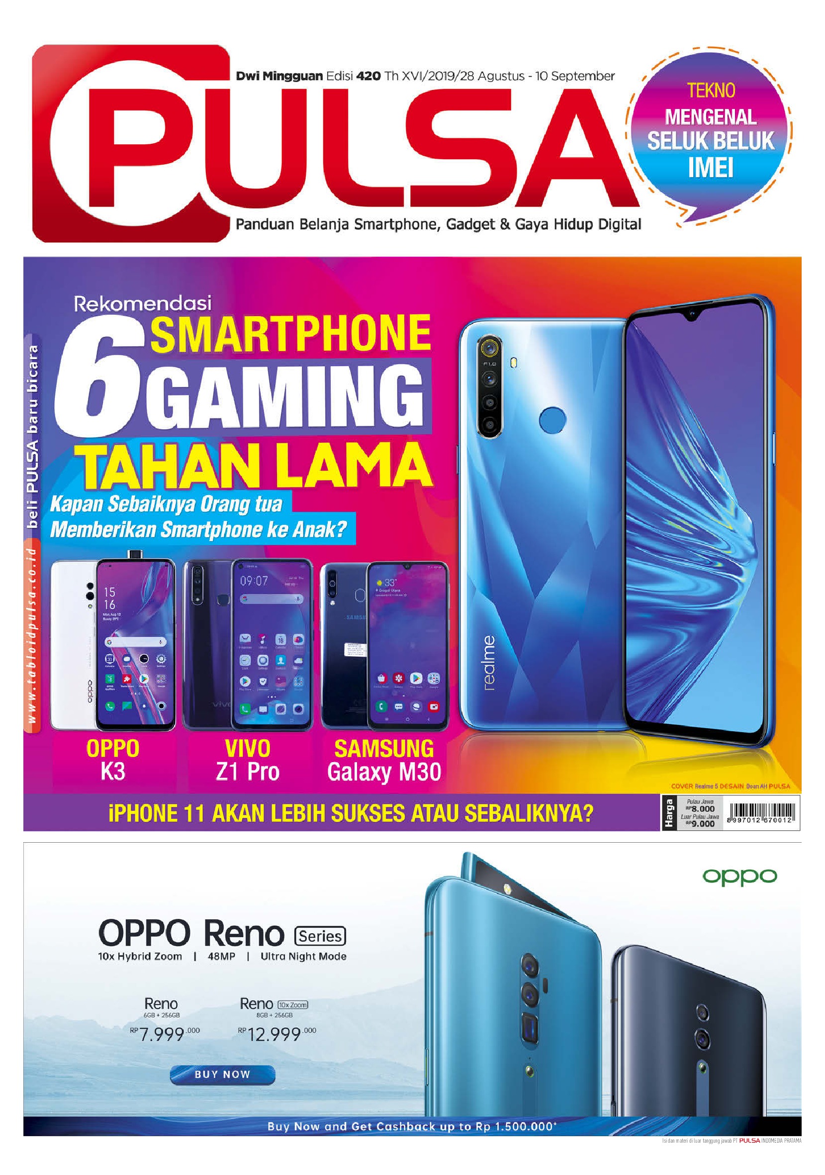 Jual Majalah Pulsa Ed 420 Agustus 2019 Gramedia Digital Indonesia