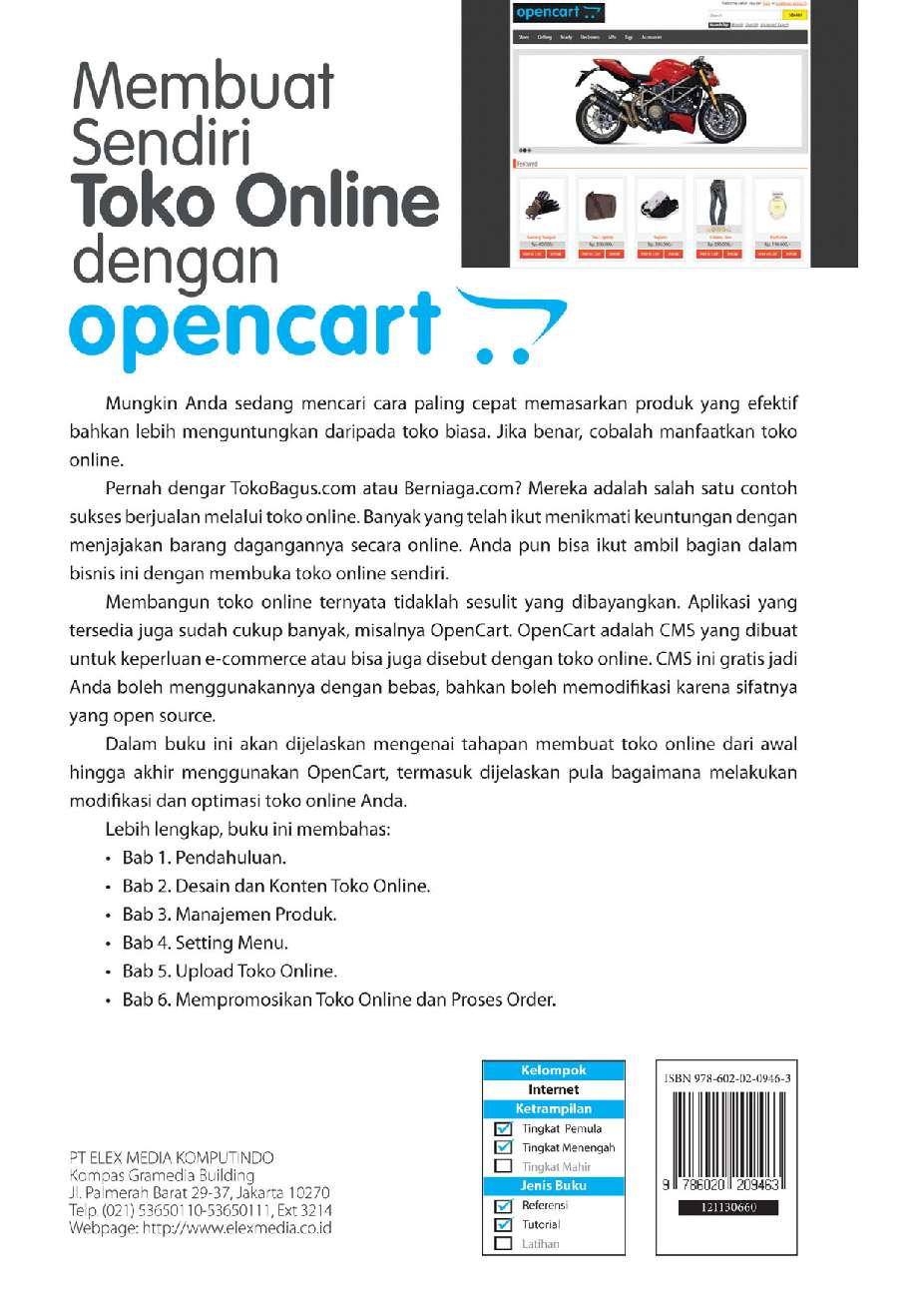 Ebook Membuat Toko Online Dengan Joomla | membuat sendiri toko online dengan opencart book by wahana Ebook Membuat Toko Online Dengan Joomla | membuat sendiri toko online dengan opencart book by wahana