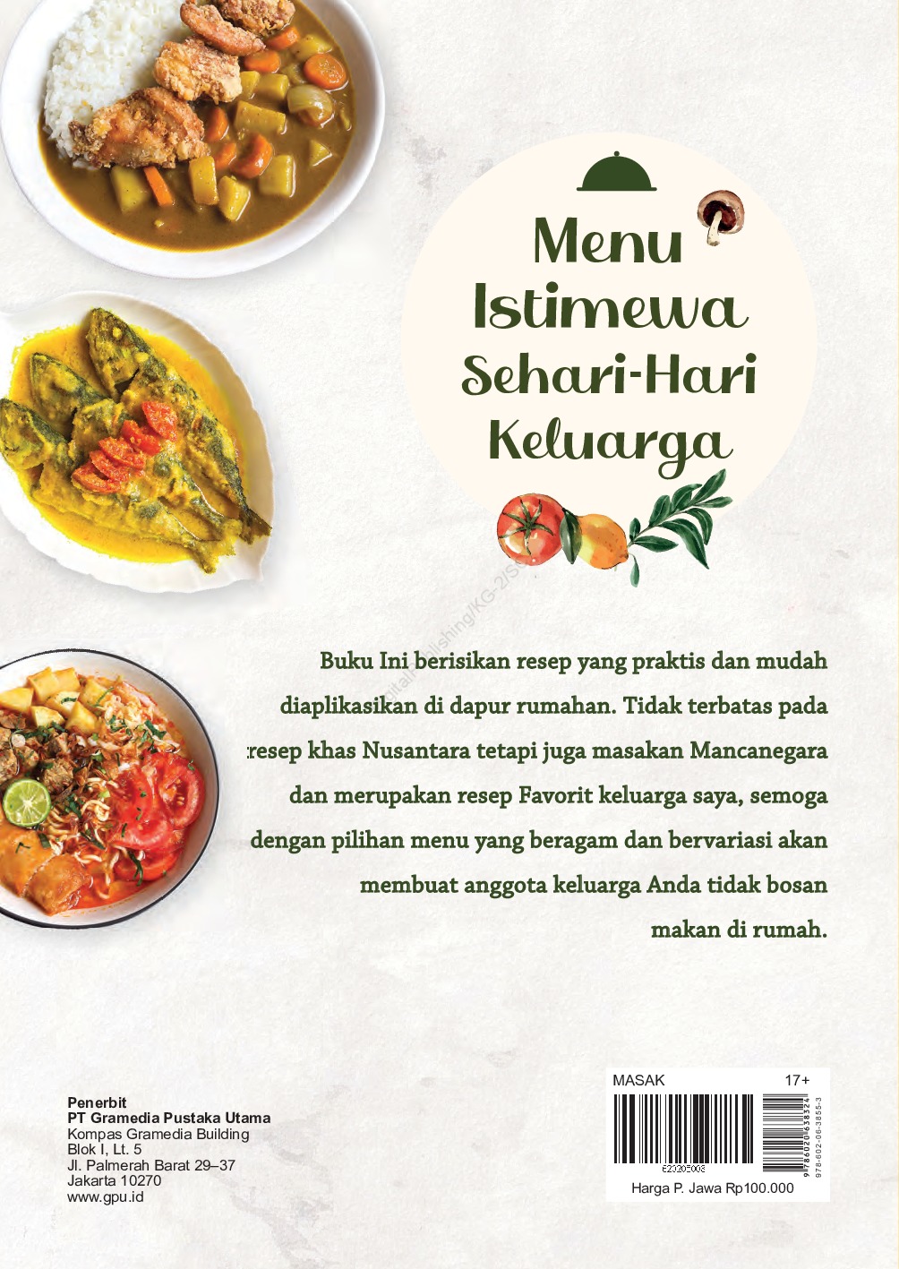 Jual Buku Menu Istimewa Sehari Hari Keluarga Oleh Lily Minarosa Gramedia Digital Indonesia