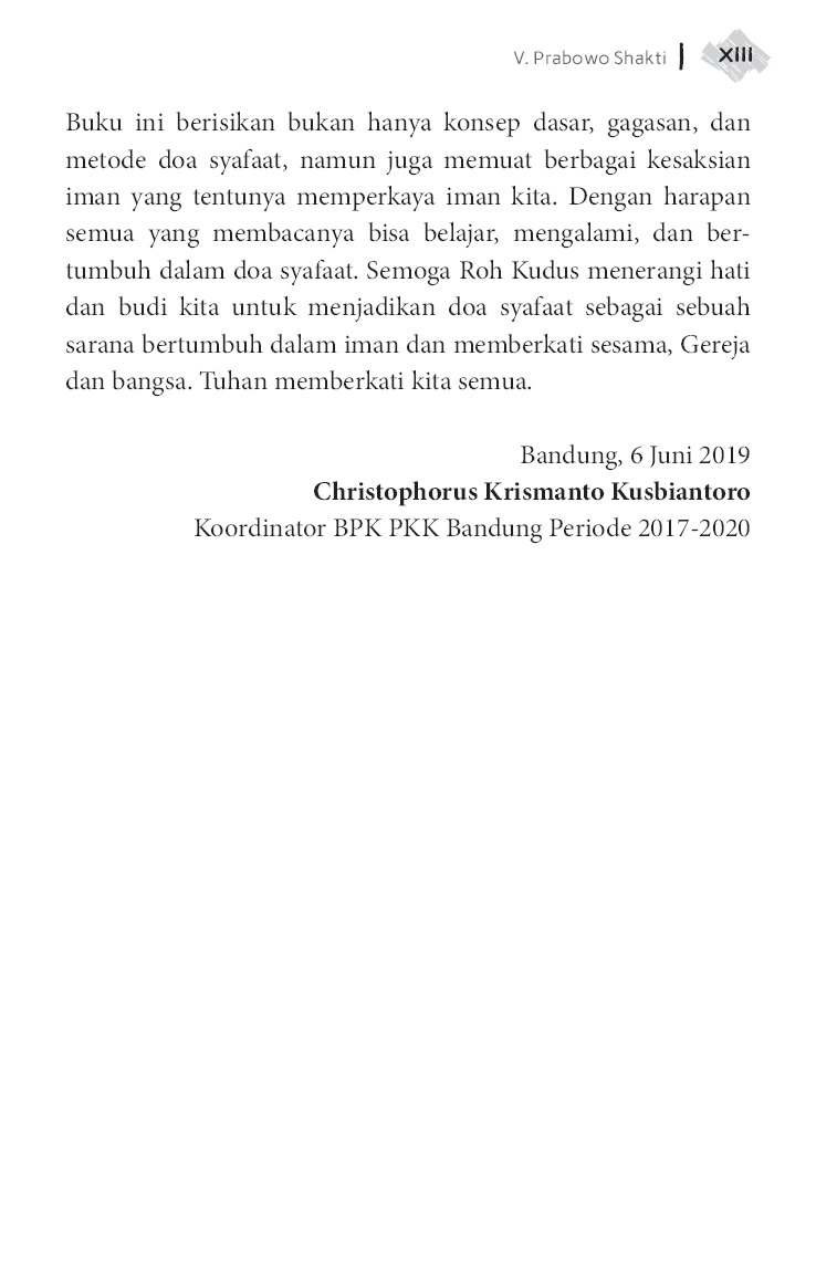 Jual Buku The Intercession Prayer Doa Syafaat Doa Yang Sanggup Memindahkan Gunung Oleh V Prabowo Shakti Gramedia Digital Indonesia