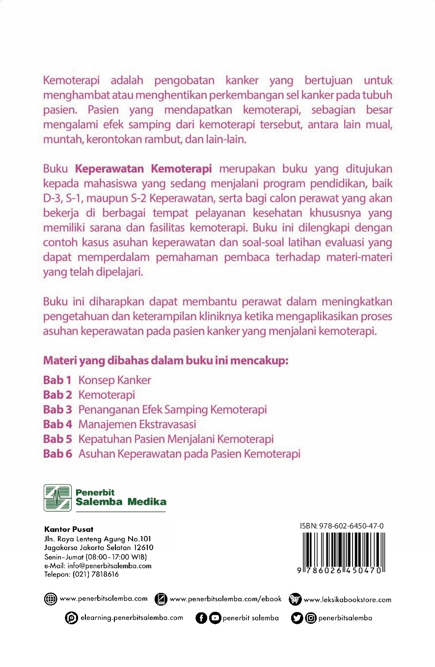 Jual Buku Keperawatan Kemoterapi Oleh Dicky Firmana Gramedia Digital Indonesia