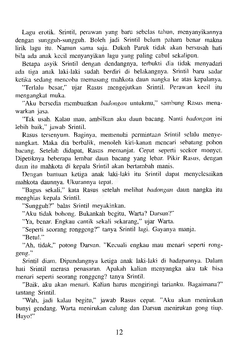 Jual Novel Ronggeng Dukuh Paruk Karya Ahmad Tohari Toko Buku Online