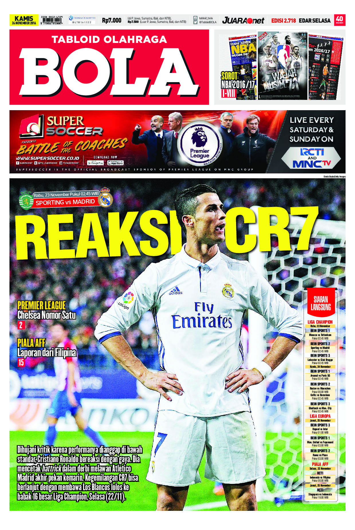 Jual Koran BOLA Harian 20 November 2014 - Gramedia Digital ...