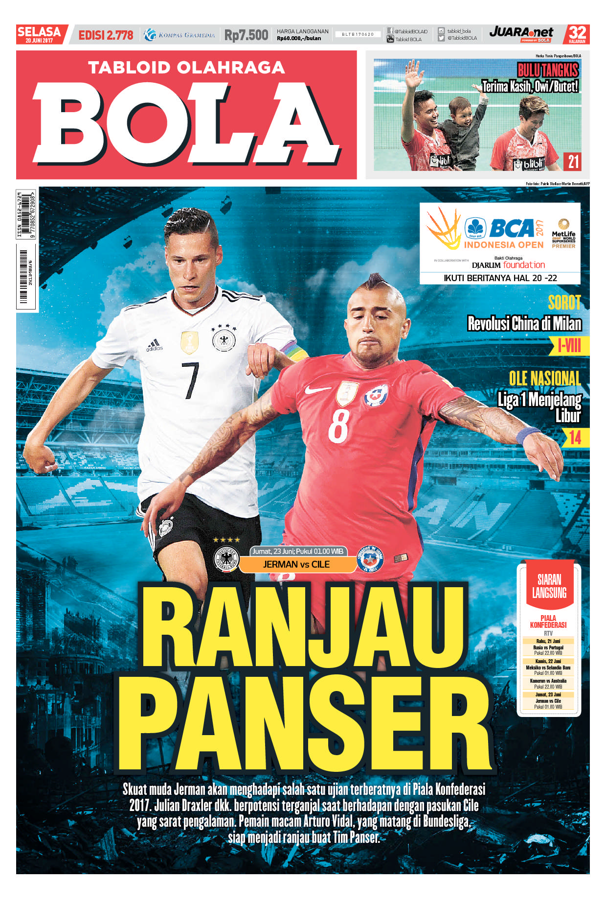 Jual Koran BOLA Harian 22 November 2014 - Gramedia Digital ...